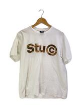 STUSSY◆Tシャツ/M/コットン/WHT/無地_画像1