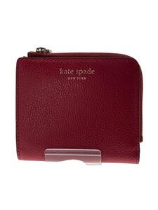 kate spade new york◆エヴァスモールレザーLジップビルフォールドウォレット/2つ折り財布/レザー/WLRU6253