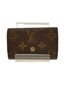 LOUIS VUITTON◆ミュルティクレ6_モノグラム_BRW/レザー/BRW/総柄/メンズ