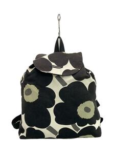 marimekko* rucksack / canvas /BLK/ total pattern /PIENI UNIKKO NIPPU/ use impression have 