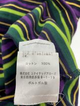 POP TRADING COMPANY◆長袖Tシャツ/L/コットン/マルチカラー/ボーダー_画像4