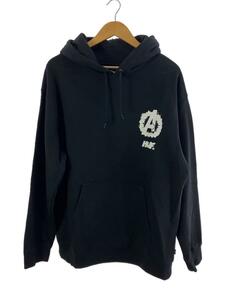 HUF◆×AVENGERS COSMIC ASSEMBLE HOODIE/L/コットン/BLK/PF00654