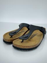 BIRKENSTOCK◆サンダル/24.5cm/BLK/レザー/0043693_画像2