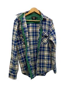 RRL◆長袖シャツ/M/コットン/BLU/オンブレCK/HS-RD-KW-3661