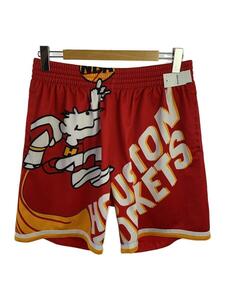 HARD WOOD CLASSICS◆×mitchell&ness/ショートパンツ/L/ポリエステル/RED/SHORBW19069-HR0