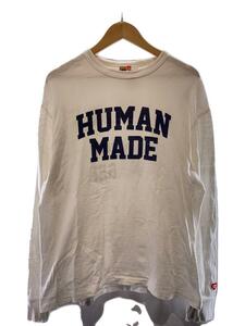 HUMAN MADE◆長袖Tシャツ/XL/コットン/ホワイト