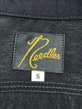 Needles◆S/S Work Shirt-Poly Cloth/S/ポリエステル/BLK/IN136_画像3