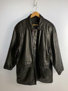 Hard Rock CAFE/ single rider's jacket /L/ cow leather /BLK/ plain /5502