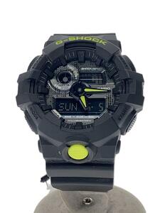 CASIO◆クォーツ腕時計_G-SHOCK/デジアナ/ラバー/BLK/BLK/SS