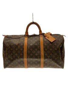 LOUIS VUITTON◆キーポル45_モノグラム・キャンバス_BRW/PVC/BRW