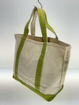 L.L.Bean◆boat and tote/USA製/トートバッグ/キャンバス/GRN/汚れ有_画像2