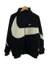 NIKE◆フリースジャケット/XL/ポリエステル/BLK/無地/BQ6546-011_画像1