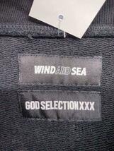 WIND AND SEA◆×GOD SELECTION XXX/プルオーバーパーカー/パーカー/XL/コットン/BLK_画像3