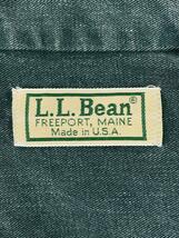 L.L.Bean◆長袖シャツ/XL/コットン/GRN/無地_画像3