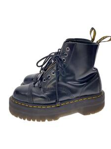 Dr.Martens◆SINCLAIR JUNGLE BOOT/厚底/レースアップブーツ/UK5/BLK/レザー