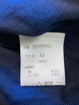 Rags MCGREGOR◆長袖シャツ/ウエスタンシャツ/USED加工M/コットン/BLU/オンブレCK/211177701_画像4