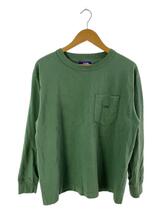 THE NORTH FACE PURPLE LABEL◆7oz L/S Pocket Tee/長袖Tシャツ/L/コットン/グリーン/NT3102N//_画像1