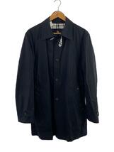 BURBERRY BLACK LABEL◆ステンカラーコート/L/ポリエステル/BLK/BMA56-802-29_画像1