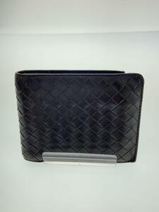 BOTTEGA VENETA◆ボッテガヴェネタ/イントレチャート/2つ折り財布/レザー/ブラウン/193642 V4651