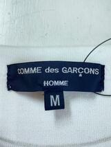 COMME des GARCONS HOMME◆23SS/綿度詰天竺ロゴプリントTシャツ/M/コットン/WHT/HK-T025_画像3