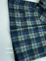 PENDLETON◆長袖シャツ/S/ウール/BLU/チェック_画像9