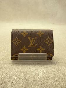 LOUIS VUITTON◆アンヴェロップ・カルトドゥヴィジット_モノグラム・キャンバス_BRW/-/BRW/メンズ