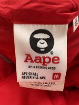 AAPE BY A BATHING APE◆AAPE BY A BATHING APE/ダウンジャケット/M/ナイロン/レッド/カモフラ/AJK5005_画像3