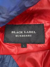 BURBERRY BLACK LABEL◆ダウンジャケット/L/ポリエステル/BLU/カモフラ/D1F14-833-26_画像3