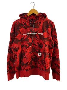 AAPE BY A BATHING APE◆パーカー/L/コットン/RED/カモフラ/AAPSWM3460XAB
