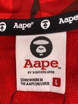 AAPE BY A BATHING APE◆パーカー/L/コットン/RED/カモフラ/AAPSWM3460XAB_画像3