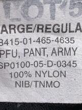 US.ARMY◆PFU NYLON TRAINING PANTS/XL/ナイロン/BLK/8415-01-465-4635_画像5