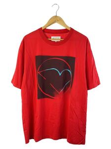 Maison Margiela◆17AW/スプレープリント/Tシャツ/48/コットン/RED