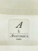 ANATOMICA◆長袖シャツ/L/コットン/WHT/無地/530-521-07/ボタンダウンシャツ/白_画像3