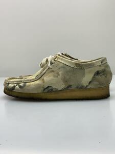 Clarks◆wallabee off white camo/ローカットスニーカー/27cm/BEG/スウェード/61226029