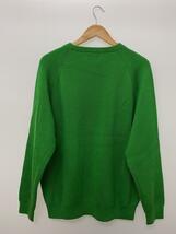 EVCON◆Crew Neck Sweater Green/3/ウール/グリーン/無地/エビコン_画像2