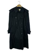 Aquascutum◆トレンチコート/-/コットン/BLK_画像1