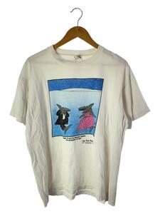 FRUIT OF THE LOOM◆Tシャツ/XL/コットン/WHT/プリント/80s/THE FAR SIDE/シングルステッチ