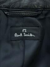 Paul Smith◆シングルライダースジャケット/L/羊革/BLK/無地/PP-MN-69525_画像3