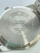 CASIO◆クォーツ腕時計・EDIFICE/デジアナ/SLV/SLV_画像3