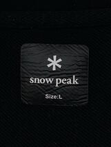 snow peak◆SP Logo Zip Up Hoodie/パーカー/L/コットン/BLK/SPE-SW-23AU001_画像3