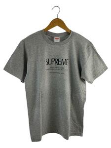Supreme◆Tシャツ/S/コットン/GRY/無地/