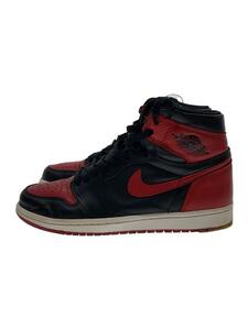 NIKE◆AIR JORDAN 1 RETRO HIGH OG/エアジョーダン1レトロハイ/ブラック/26cm/BLK