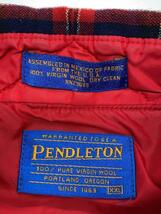 PENDLETON◆90s/長袖シャツ/XXL/ウール/RED/チェック_画像3