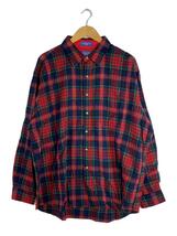 PENDLETON◆90s/長袖シャツ/XXL/ウール/RED/チェック_画像1