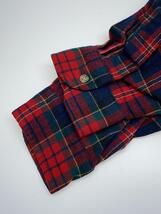 PENDLETON◆90s/長袖シャツ/XXL/ウール/RED/チェック_画像4