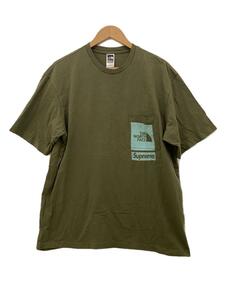Supreme◆23SS/The North Face Printed Pocket Tee/Tシャツ/M/コットン/KHK