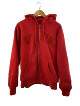 Supreme◆Arc Logo Thermal Zip Up Hoodie/ジップパーカー/L/コットン/RED_画像1