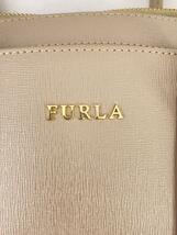 FURLA◆ハンドバッグ/レザー/GRY_画像5