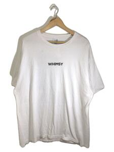 Whimsy◆Tシャツ/XL/コットン/WHT/プリント/バックプリント/ソックス//