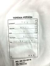 TENDER PERSON◆長袖Tシャツ/3/コットン/ホワイト/プリント/GB-TO-4216//_画像4